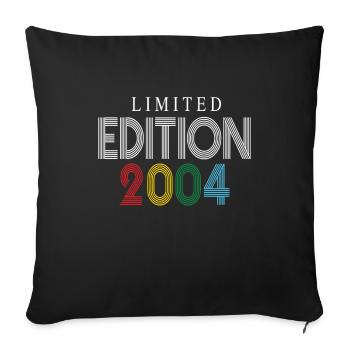 Limited Edition 2004 - Sofa pillowcase 17,3'' x 17,3'' (45 x 45 cm) - black - Front