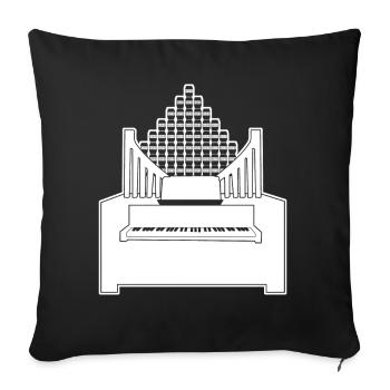 Orgue Reinorgeln Saufen à huit bras - Housse de coussin décorative 45 x 45 cm - noir - Devant