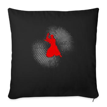 Aikido - Sofakissenbezug 45 x 45 cm - Schwarz - Vorne