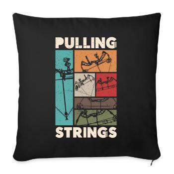 Archery Bow Archer Vintage Retro - Sofa pillowcase 17,3'' x 17,3'' (45 x 45 cm) - black - Front