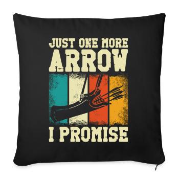 Archery Bow Archer Vintage Retro - Sofa pillowcase 17,3'' x 17,3'' (45 x 45 cm) - black - Front