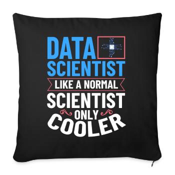 Data Scientist Data Science Science - Housse de coussin décorative 45 x 45 cm - noir - Devant