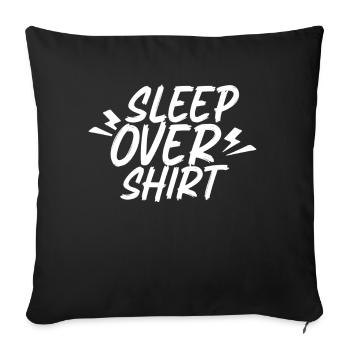 Soirée pyjama Shirt Party Nuitée - Housse de coussin décorative 45 x 45 cm - noir - Devant