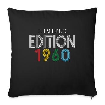 Édition limitée 1960 - Housse de coussin décorative 45 x 45 cm - noir - Devant