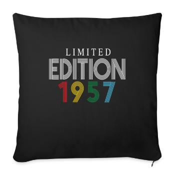 Édition limitée 1967 - Housse de coussin décorative 45 x 45 cm - noir - Devant