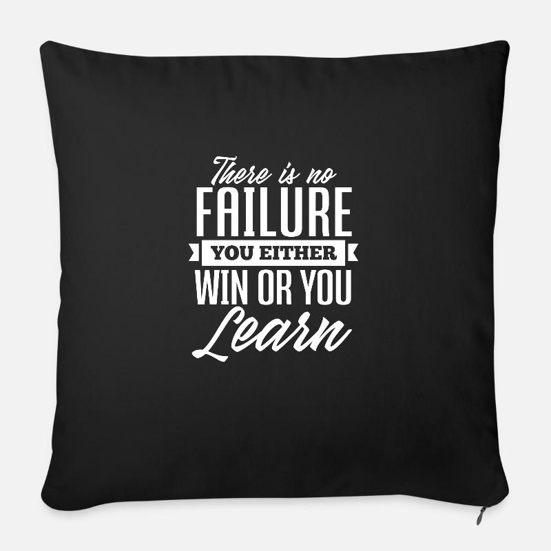 Motivation - Sofakissenbezug 45 x 45 cm - Schwarz