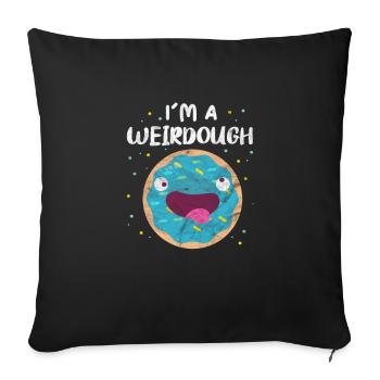 Doughnut - Sofa pillowcase 17,3'' x 17,3'' (45 x 45 cm) - black - Front