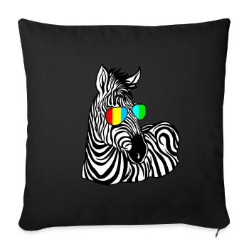 Autisme autiste Journée de sensibilisation à l’autisme L’enfant Asperger - Housse de coussin décorative 45 x 45 cm - noir - Devant