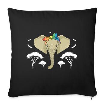 Tshirt autistique Autimus Cadeau Asperger Enfants - Housse de coussin décorative 45 x 45 cm - noir - Devant