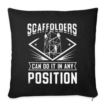 Constructeurs d’échafaudages - Housse de coussin décorative 45 x 45 cm - noir - Devant
