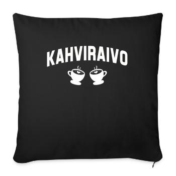 Finland Gift Holiday Lapland Home Finland - Sofa pillowcase 17,3'' x 17,3'' (45 x 45 cm) - black - Front