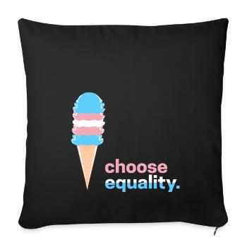 Transsexuell Pride Ladyboy Herren Damen Transe - Sofakissenbezug 45 x 45 cm - Schwarz - Vorne