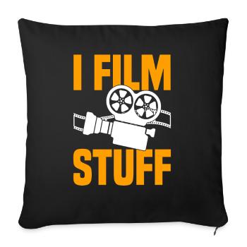 Director Filmmaker Feature Film Film - Sofa pillowcase 17,3'' x 17,3'' (45 x 45 cm) - black - Front