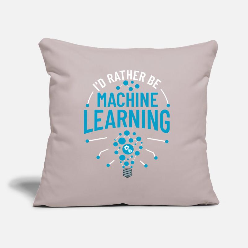 Machine Learning Artificial Intelligence AI Sofa pillowcase 17,3'' x 17,3'' (45 x 45 cm)