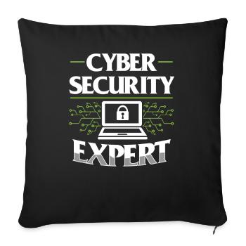 Cybersecurity Experte Hack Hacker IT Sicherheit - Sofakissenbezug 45 x 45 cm - Schwarz - Vorne