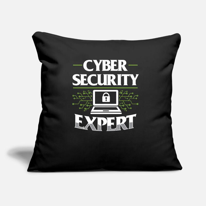 Expert en cybersécurité Hack Hacker Sécurité informatique Housse de coussin décorative 45 x 45 cm