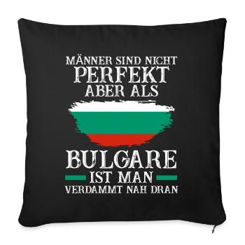 Balkan Bulgarien Bulgare Bulgarisches - Sofakissenbezug 45 x 45 cm - Schwarz - Vorne