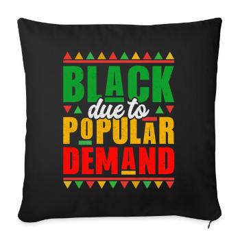Black History Month Black History American - Sofa pillowcase 17,3'' x 17,3'' (45 x 45 cm) - black - Front