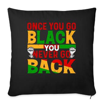 Black History Month Black History American - Sofa pillowcase 17,3'' x 17,3'' (45 x 45 cm) - black - Front