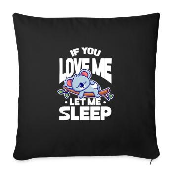 Koala Koala Bear Australie Bear Gift - Housse de coussin décorative 45 x 45 cm - noir - Devant