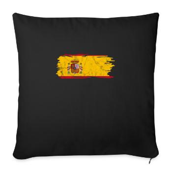 Spain Spanish Barcelona Spanish Holiday Gift - Sofa pillowcase 17,3'' x 17,3'' (45 x 45 cm) - black - Front