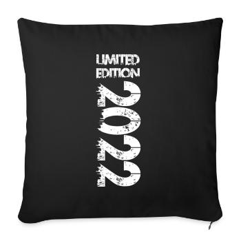 Édition limitée 2022 - Housse de coussin décorative 45 x 45 cm - noir - Devant