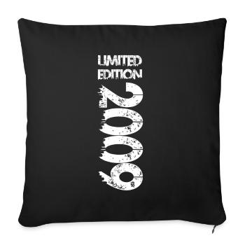 Limited Edition 2009 - Sofa pillowcase 17,3'' x 17,3'' (45 x 45 cm) - black - Front