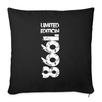 Édition limitée 1998 - Housse de coussin décorative 45 x 45 cm - noir - Devant