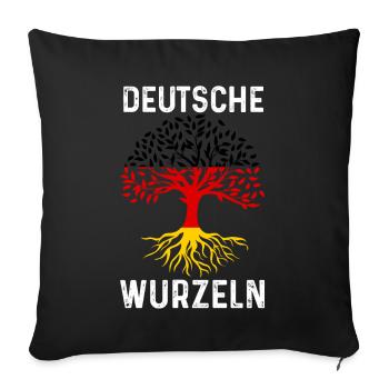 Deutschland Deutscher Deutsches Deutschland - Sofakissenbezug 45 x 45 cm - Schwarz - Vorne