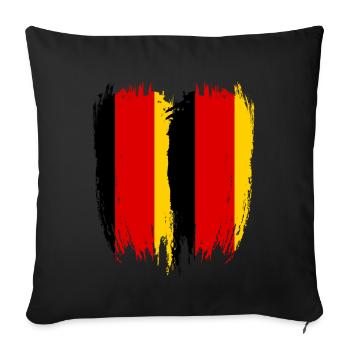 Germany Flag Germany - Sofa pillowcase 17,3'' x 17,3'' (45 x 45 cm) - black - Front