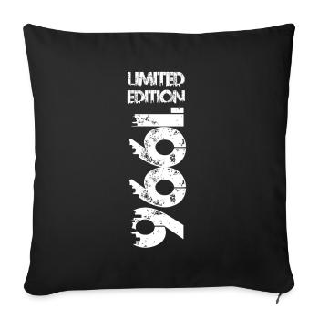 Édition limitée 1996 - Housse de coussin décorative 45 x 45 cm - noir - Devant