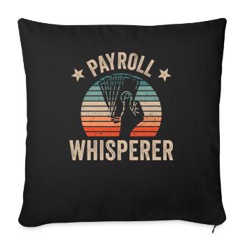 Gehalts Flüsterer HR Personaler Human Resources - Sofakissenbezug 45 x 45 cm - Schwarz - Vorne