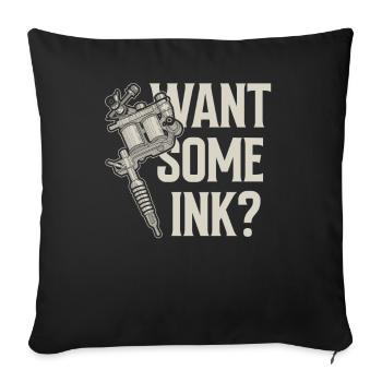Want some ink? Tattoo Artist Tattoo - Sofa pillowcase 17,3'' x 17,3'' (45 x 45 cm) - black - Front