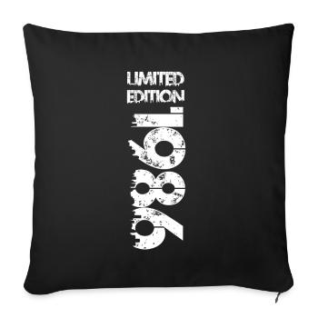 Édition limitée 1986 - Housse de coussin décorative 45 x 45 cm - noir - Devant