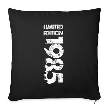 Limited Edition 1985 - Sofa pillowcase 17,3'' x 17,3'' (45 x 45 cm) - black - Front