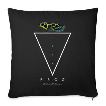 Mimic Poison Dart Frog Ranitomeya Imitator - Sofa pillowcase 17,3'' x 17,3'' (45 x 45 cm) - black - Front