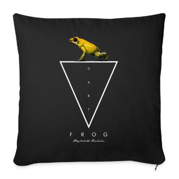 Grenouille empoisonnée dorée Phyllobates Terribilis - Housse de coussin décorative 45 x 45 cm - noir - Devant