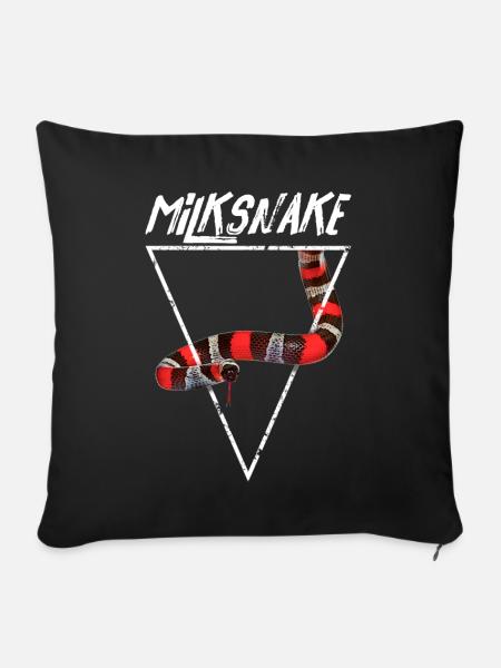 Pueblan Milchschlangenbesitzer - Sofakissenbezug 45 x 45 cm - Schwarz