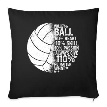Volleyball Player Team Volleyball - Sofa pillowcase 17,3'' x 17,3'' (45 x 45 cm) - black - Front