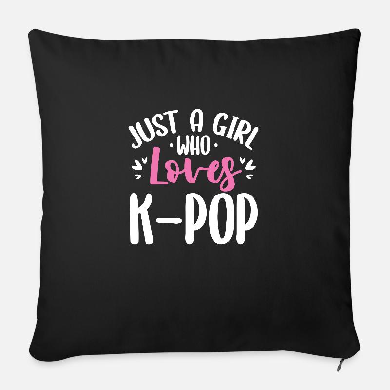 K-Pop - Sofakissenbezug 45 x 45 cm - Schwarz