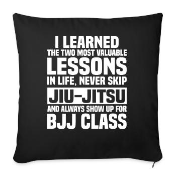 Brazilian Jiu Jitsu Bjj - Sofakissenbezug 45 x 45 cm - Schwarz - Vorne