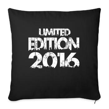 Édition limitée 2016 - Housse de coussin décorative 45 x 45 cm - noir - Devant