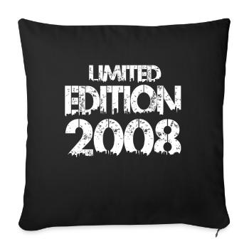 Édition limitée 2008 - Housse de coussin décorative 45 x 45 cm - noir - Devant