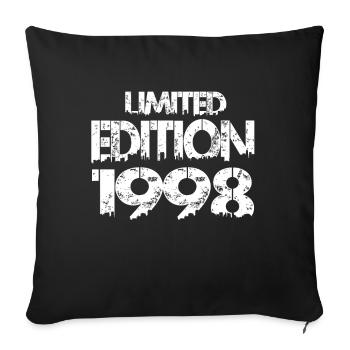 Édition limitée 1998 - Housse de coussin décorative 45 x 45 cm - noir - Devant