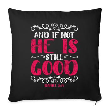 Vintage et sinon il est toujours bon Daniel 3 18 - Housse de coussin décorative 45 x 45 cm - noir - Devant