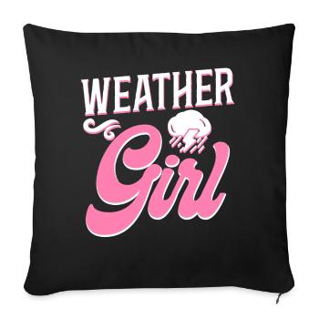 Meteorologist Weather Forecast - Sofa pillowcase 17,3'' x 17,3'' (45 x 45 cm) - black - Front