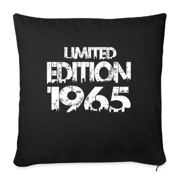 Édition limitée 1965 - Housse de coussin décorative 45 x 45 cm - noir - Devant