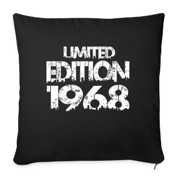 Limited Edition 1968 - Sofa pillowcase 17,3'' x 17,3'' (45 x 45 cm) - black - Front