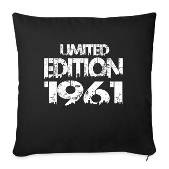 Édition limitée 1961 - Housse de coussin décorative 45 x 45 cm - noir - Devant