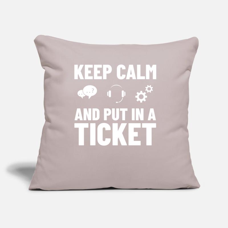 Tech Support IT Technical Assistance Helpdesk Sofa pillowcase 17,3'' x 17,3'' (45 x 45 cm)